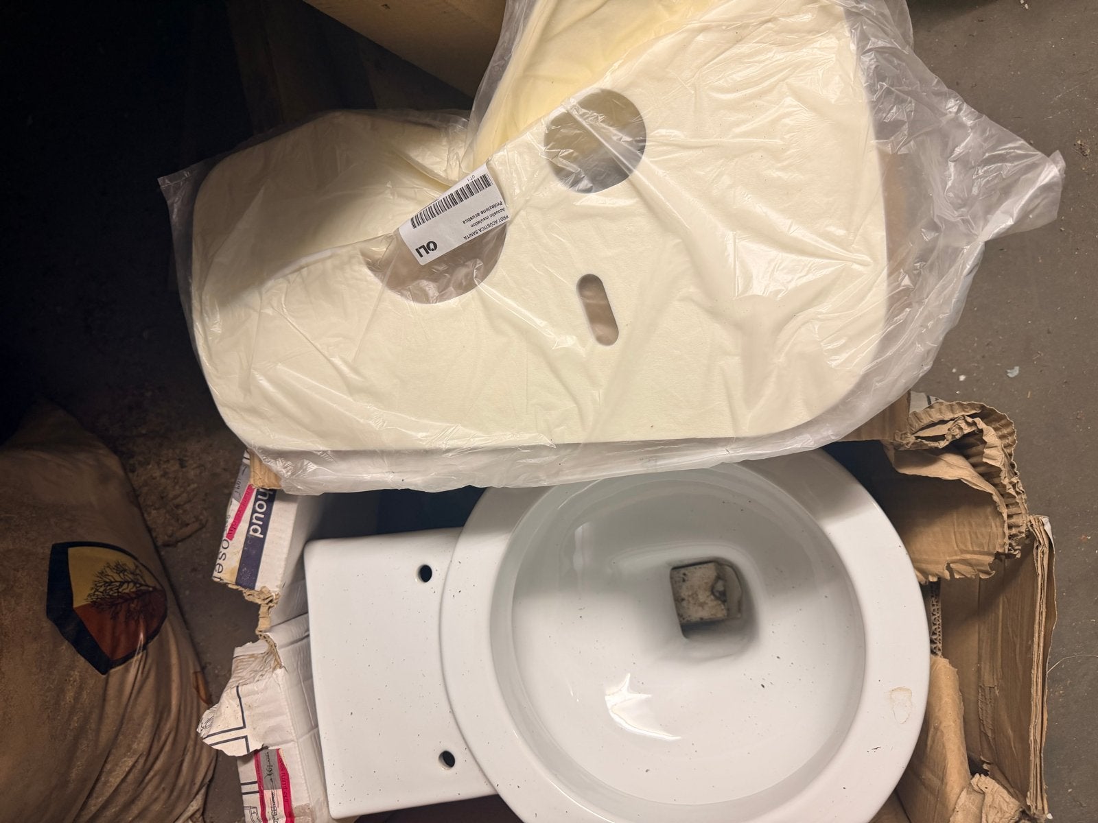 Nieuwe ronde toiletpot met bril 40cm, Ophalen, Nieuw, Toilet