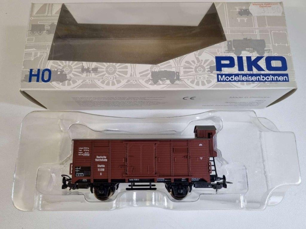 PIKO 54010 - Goederenwagon van de DRG uit Ep II, Gelijkstroom, Wagon, Zo goed als nieuw, Piko