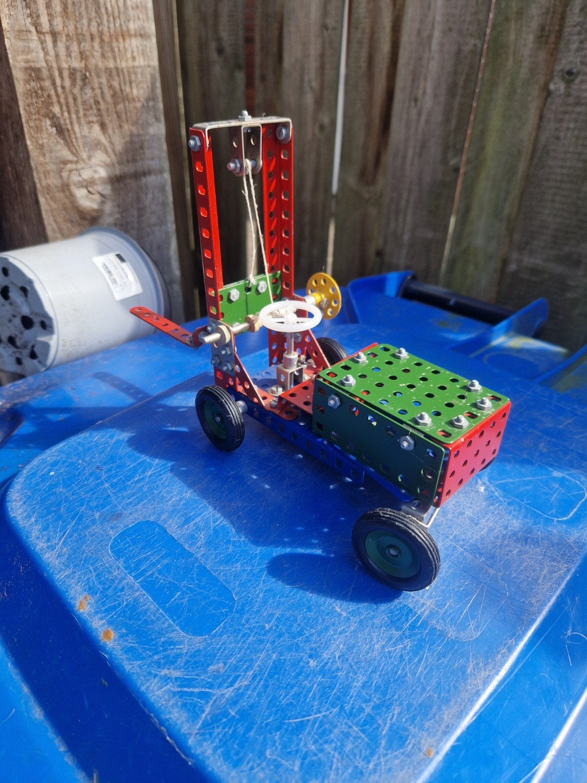 Heftruck Meccano - Klassiek Bouwspeelgoed, Kinderen en Baby's, Ophalen of Verzenden