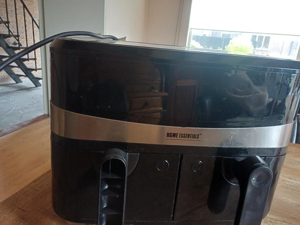 HGM Essentials Dual Airfryer - Licht beschadigd, werkt goed, Witgoed en Apparatuur, Airfryers, Ophalen of Verzenden, Gebruikt