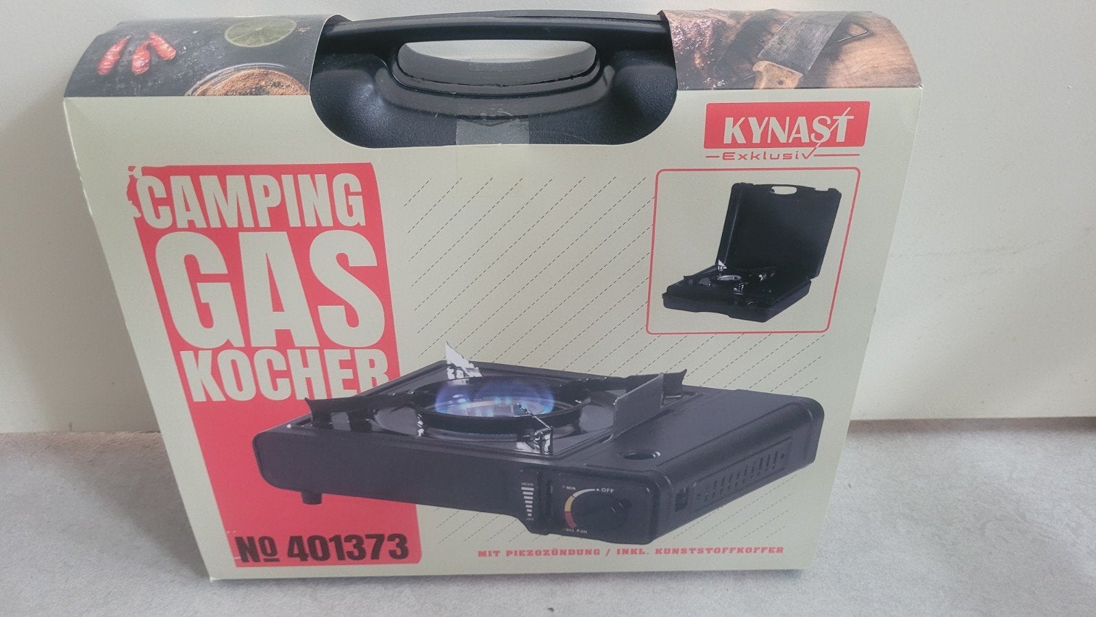 Kynast Exklusiv Camping Gas Kooktoestel INCL GASFLES - Nieuw, Ophalen of Verzenden, Nieuw