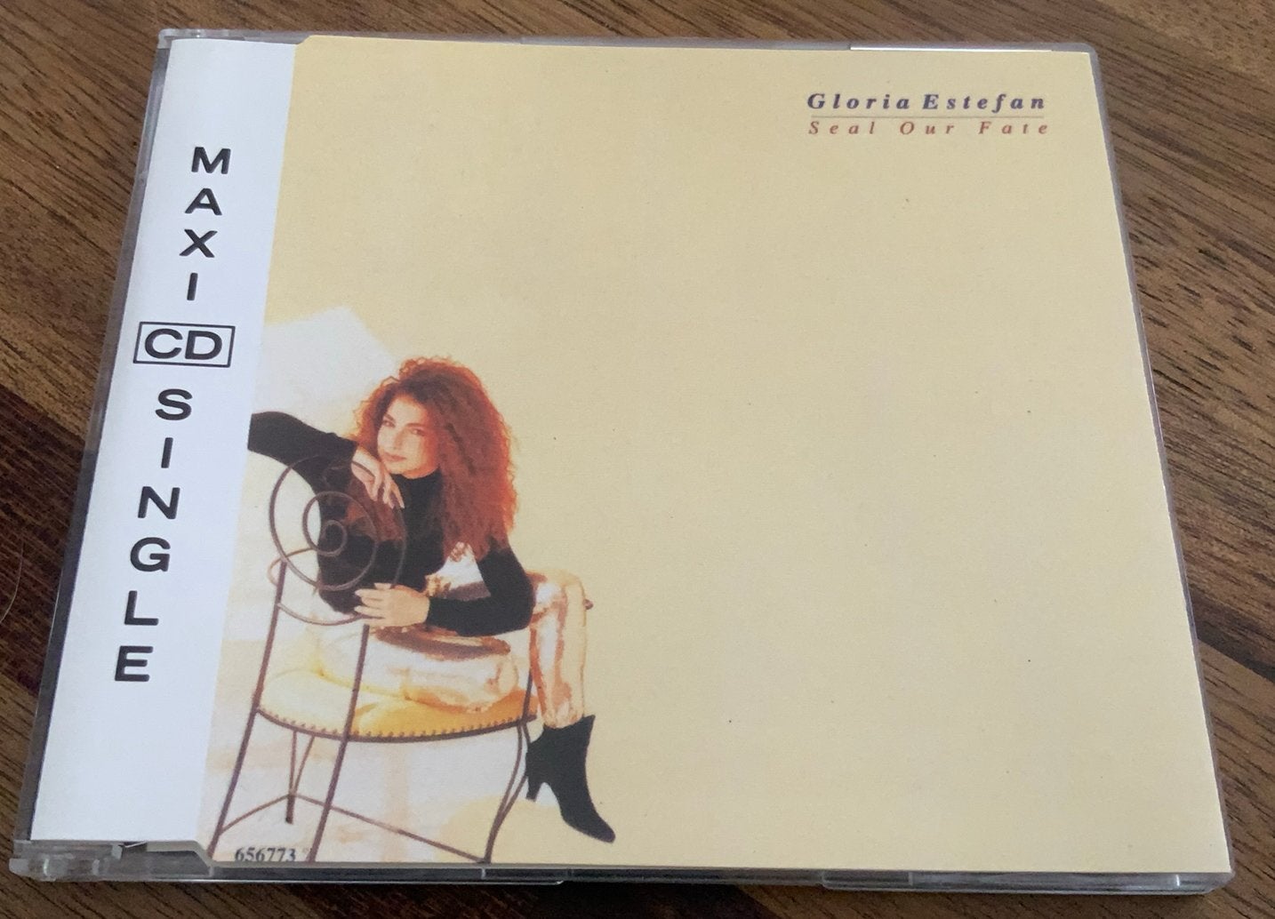 CD GLORIA ESTEFAN SEAL OUR FATE 1991 EPIC AUSTRIA, Cd's en Dvd's, Cd Singles, Latin en Salsa, Verzenden, Inclusief doosje, Zo goed als nieuw