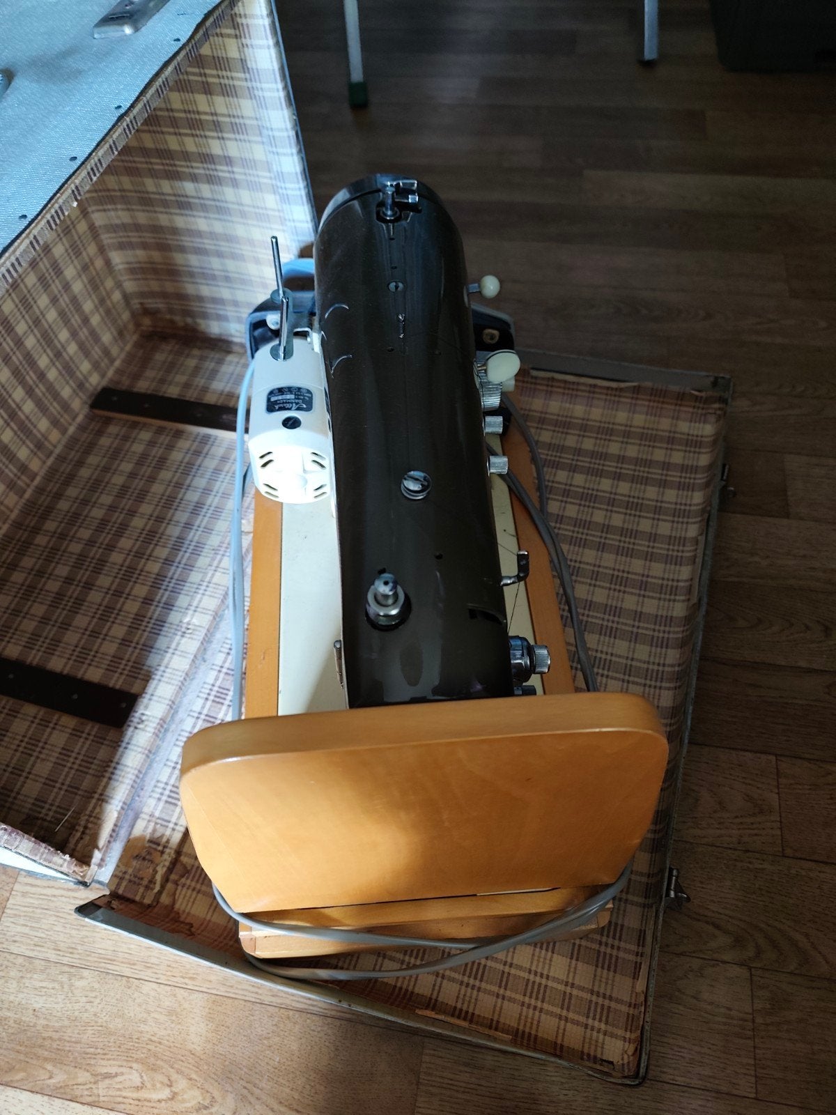 Vintage Liberty Deluxe Naaimachine met Koffer, Ophalen, Gebruikt, Naaimachine, Overige merken