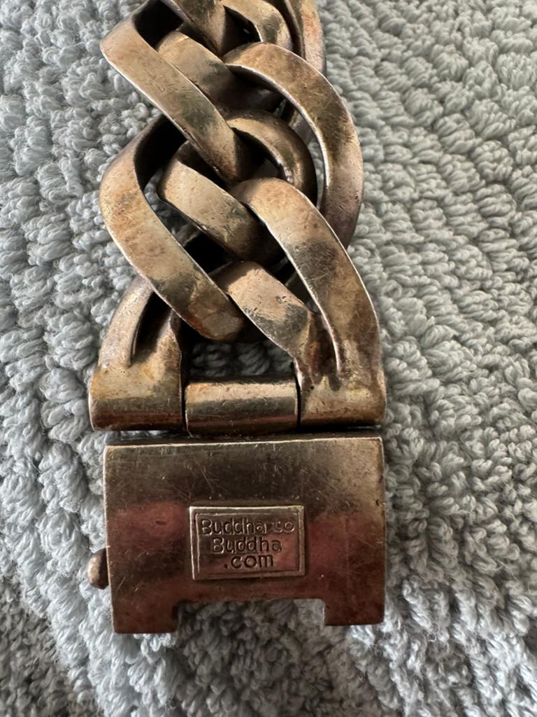 Buddha to buddha big chain, Ophalen of Verzenden, Zo goed als nieuw, Zilver