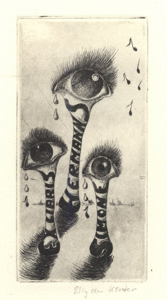 0207 Ex Libris Nederland : Elly de Koster, 1983, Verzenden, Ex libris