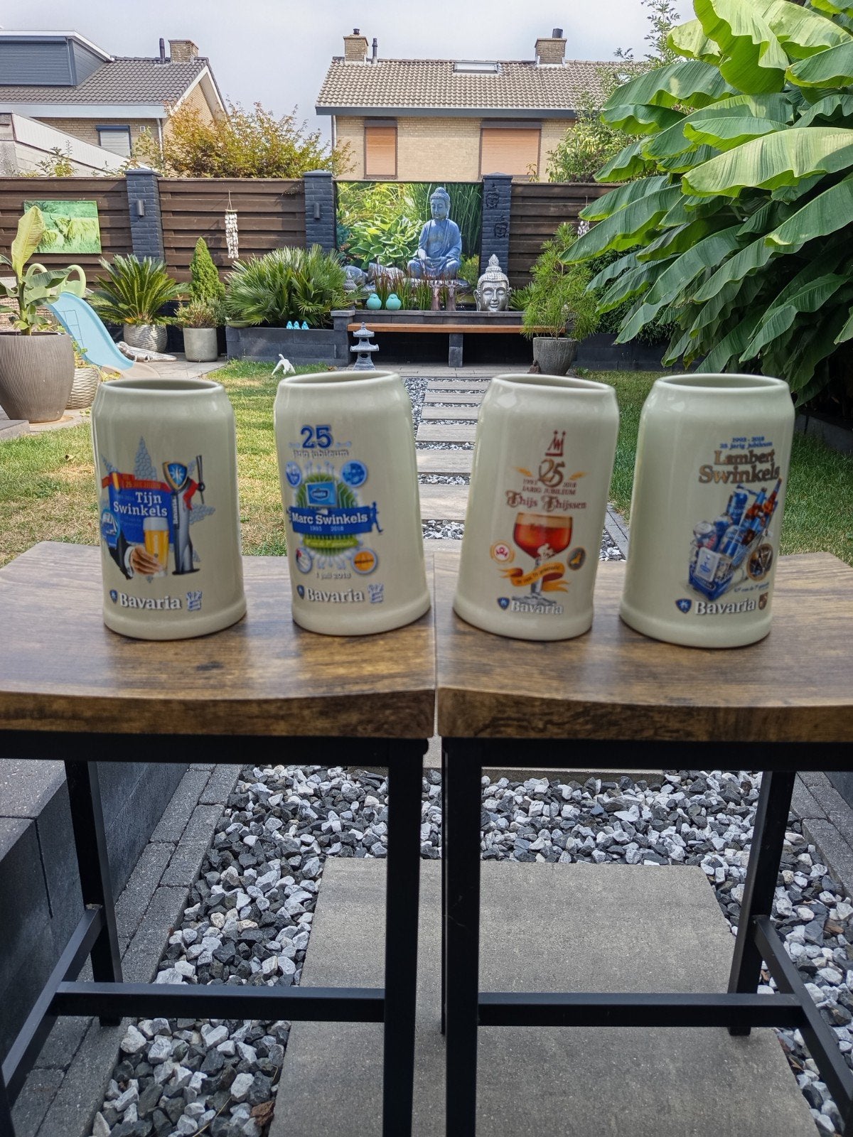 17 verschillende Bavaria bierpullen, Ophalen