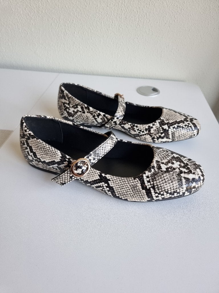 NIEUW: Dames Ballerina's, Print - Maat 40, Beige, Nieuw, Ballerina's, Ophalen of Verzenden