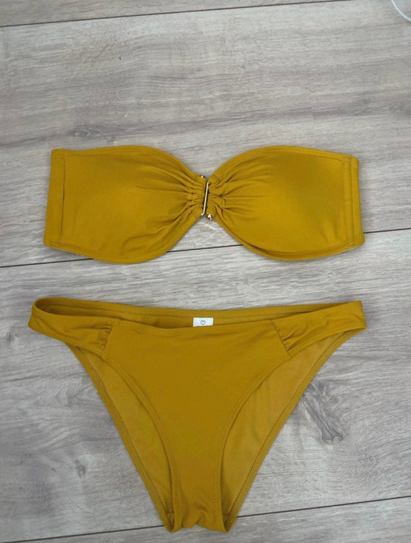 Bikini Primark broek maat M top maat L, Ophalen of Verzenden, Zo goed als nieuw, Geel, Bikini