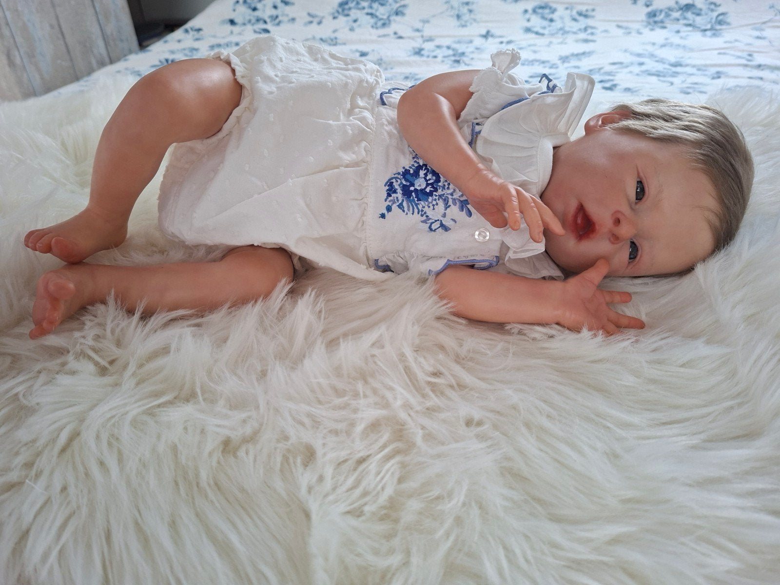 Reborn baby  pop, Verzamelen, Poppen, Ophalen of Verzenden, Nieuw, Babypop, Levensecht of Reborn