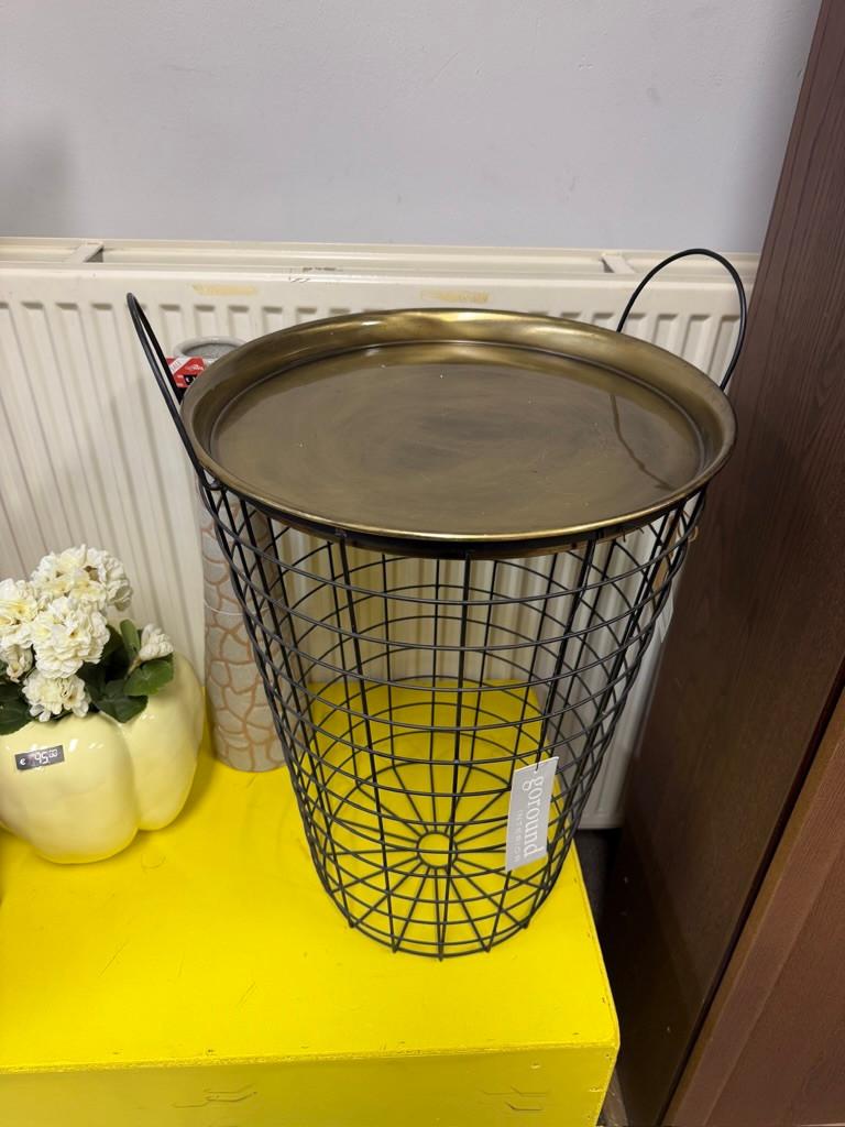Goround interieur bijzettafel met dienblad | 50cm, 45 tot 60 cm, Minder dan 55 cm, Gebruikt, Metaal of Aluminium