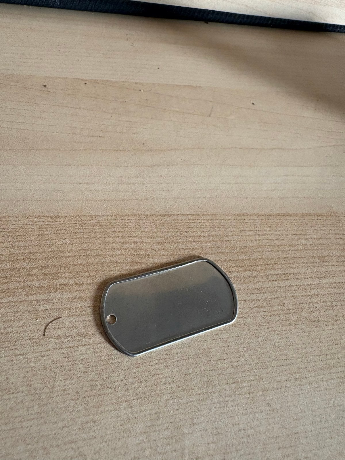 Blanke RVS Dog Tag / Hondenpenning, Ophalen of Verzenden