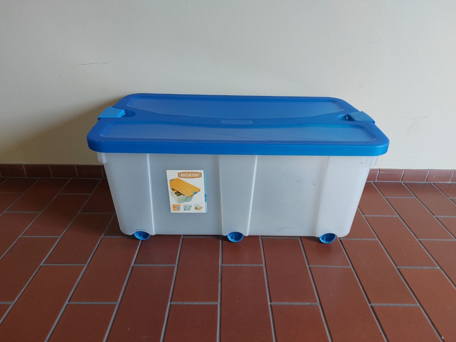 Grote Curver opbergbox met deksel, Ophalen, Zo goed als nieuw