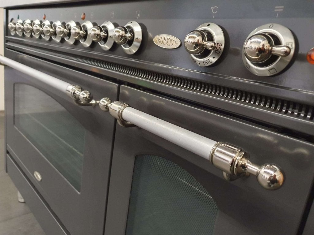 🔥Boretti Fornuis 120cm antraciet + rvs 7 pits frytop 2 oven, Niet ingevuld, 60 cm of meer, Niet ingevuld, Ophalen of Verzenden