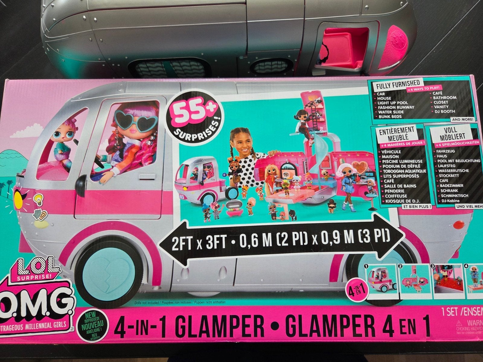 LOL OMG Glamper 4-in-1 met accessoires en originele doos, Ophalen of Verzenden, Zo goed als nieuw