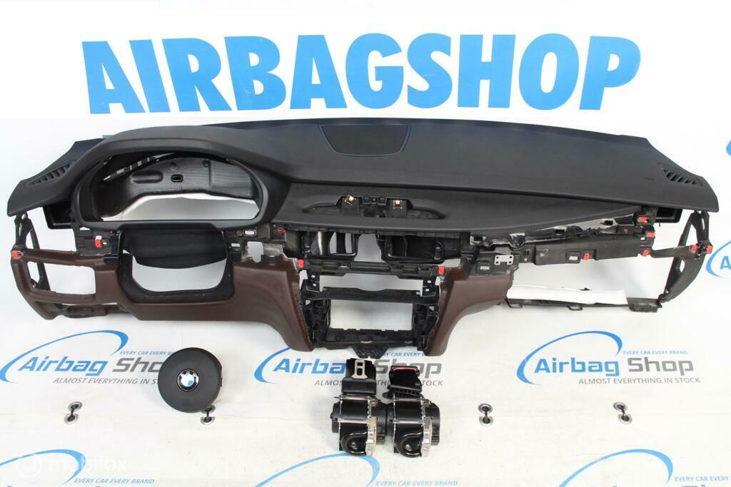 Airbag set - Dashboard M zwart/bruin BMW X6 F16 (2014-2019), Gebruikt, Ophalen of Verzenden