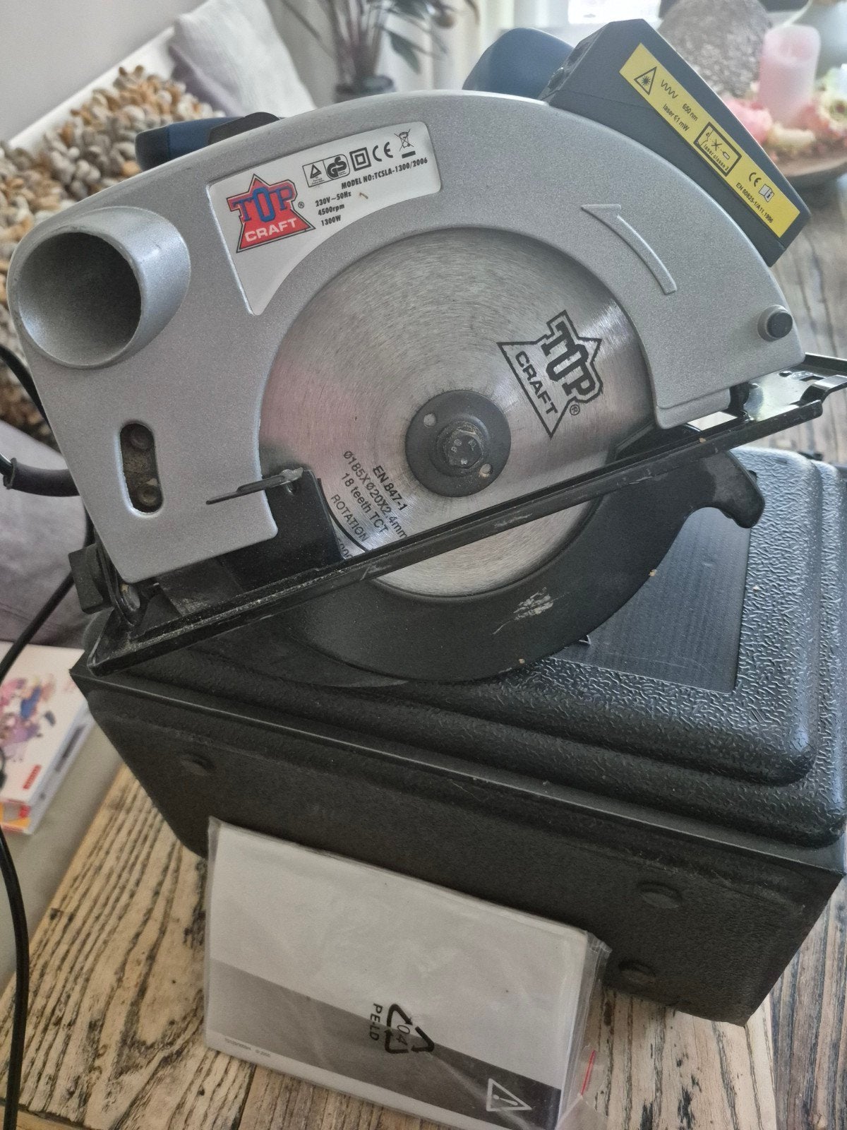 Top Craft Cirkelzaag 1200W - Zo goed als nieuw, Cirkelzaag, Ophalen of Verzenden, Zo goed als nieuw, Top Craft