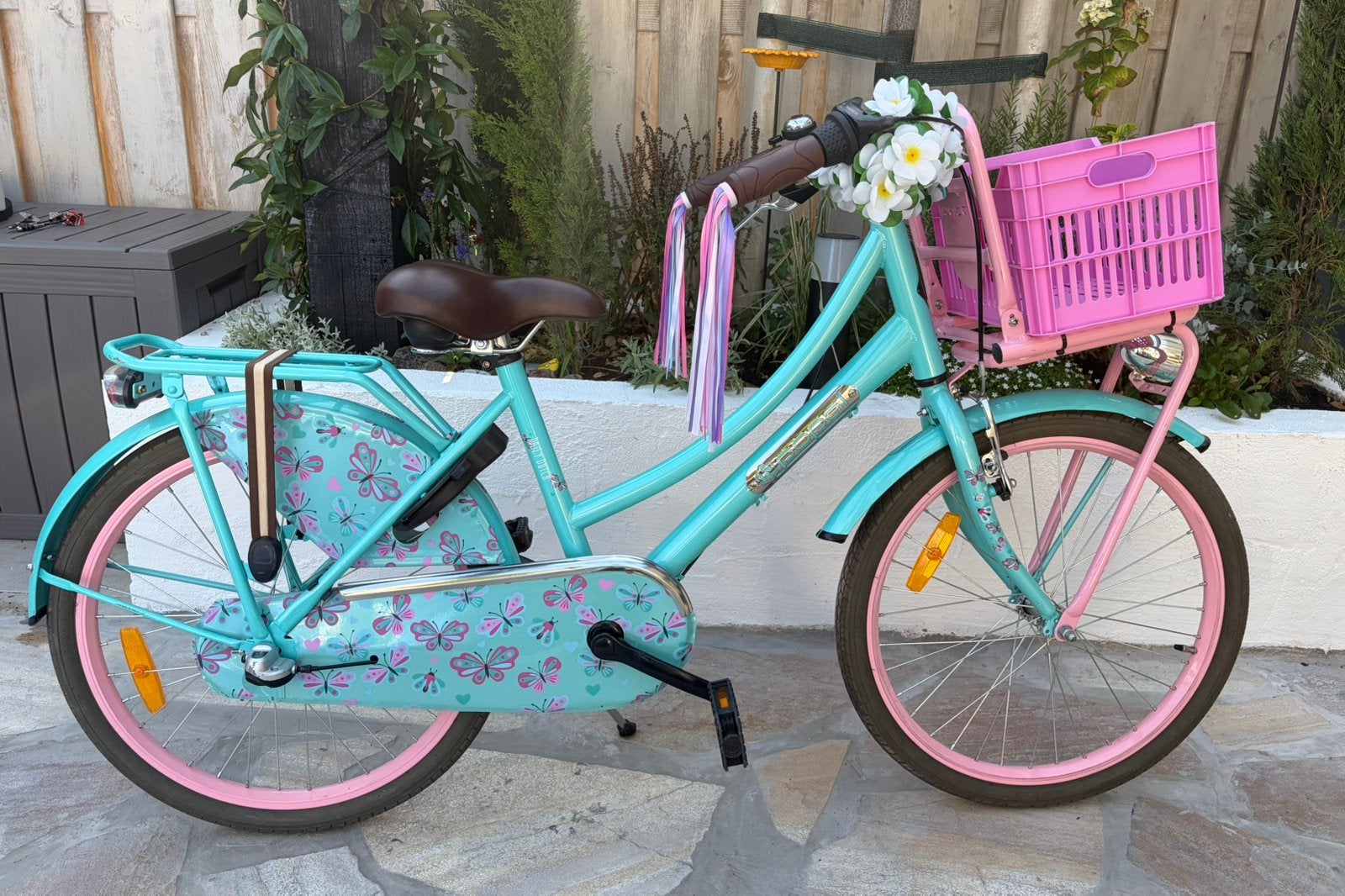 Prachtige Popal meisjes fiets 22 inch, Fietsen en Brommers, Fietsen | Meisjes, Ophalen, Terugtraprem, 22 inch, Versnellingen