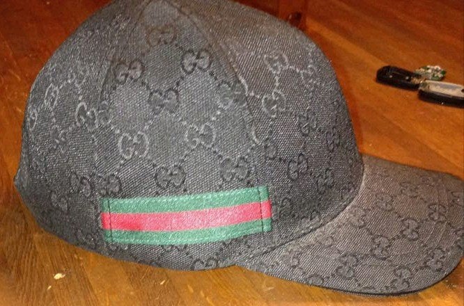 Gucci pet met GG-monogram en Web-streep, Ophalen, One size fits all, Pet, Gucci