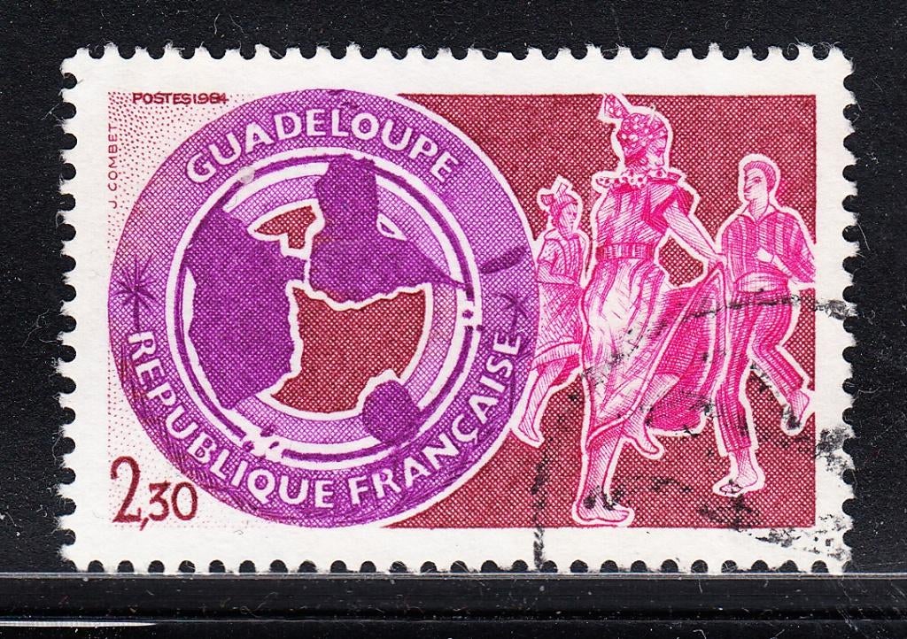 3143 - Frankrijk michel 2427 gestempeld , Regio Guadeloupe, Verzenden, Gestempeld