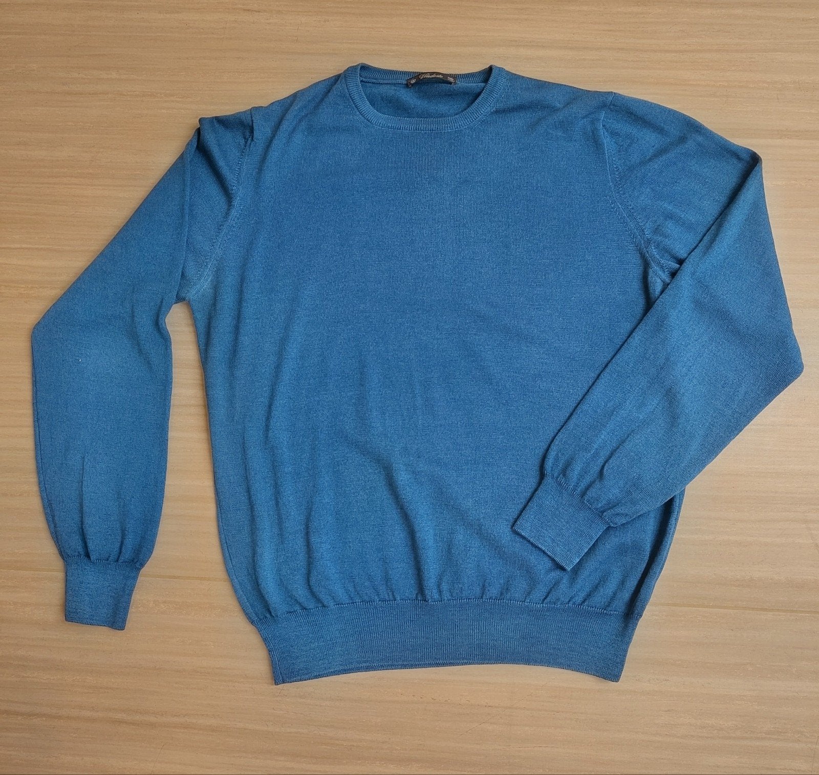 Blauwe wollen trui, Ophalen of Verzenden, Blauw