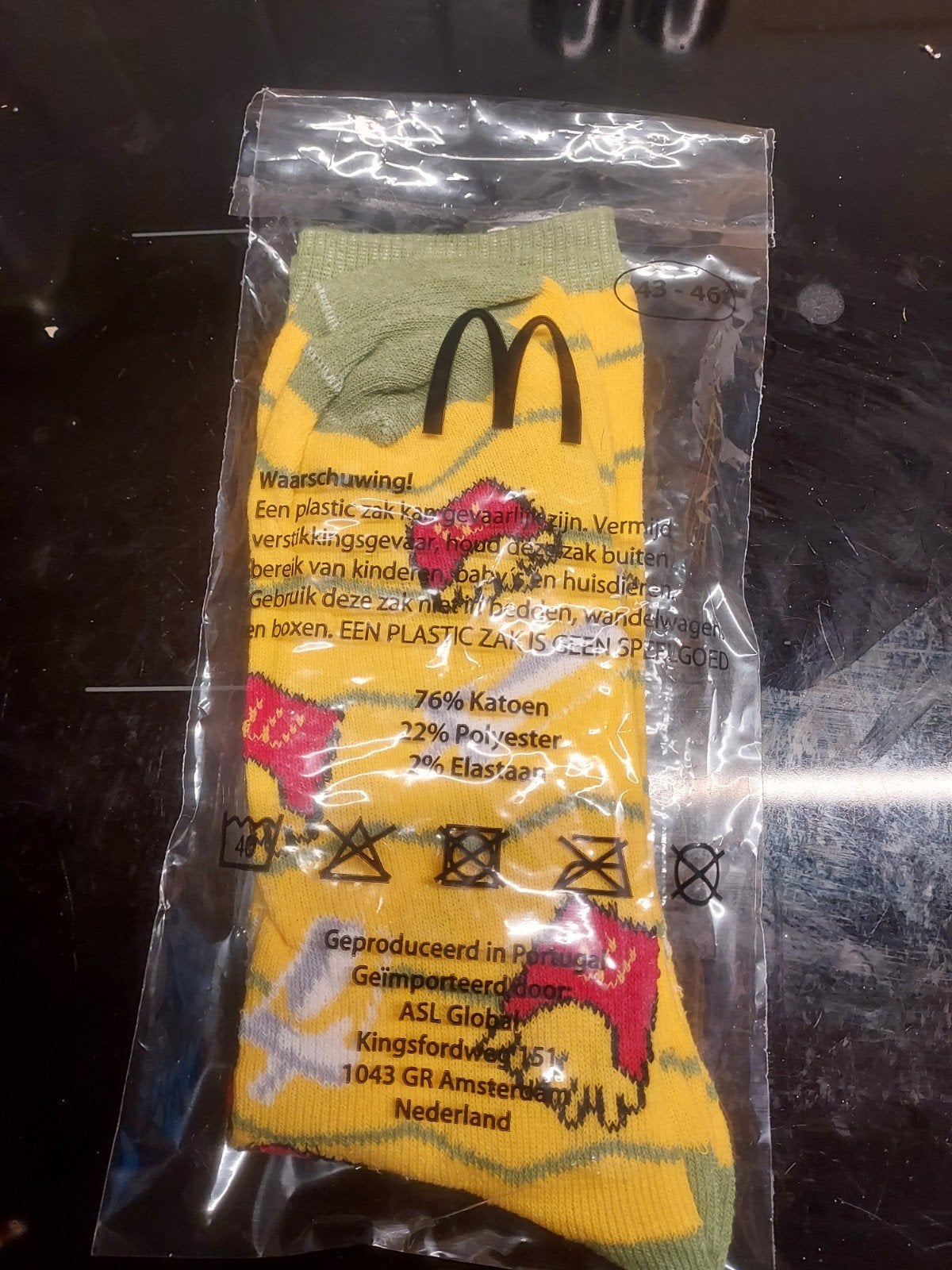McDonald's Sokken - Nieuw in verpakking, Sokken en Kniesokken, McDonald's, Geel, Nieuw