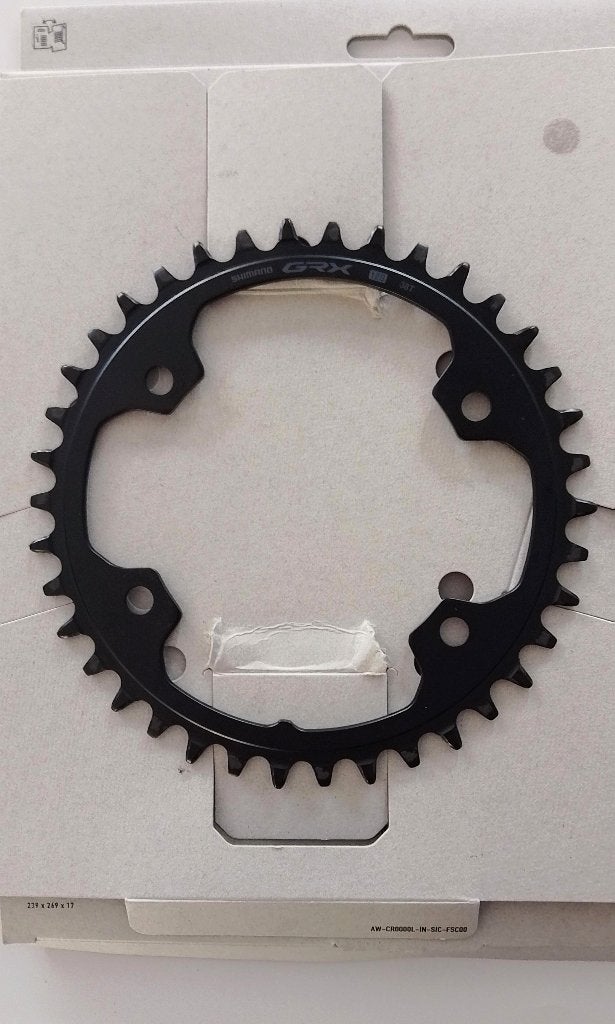Shimano GRX RX610 1x12 kettingblad 38T, Fietsen en Brommers, Fietsonderdelen, Overige typen, Staal, Ophalen of Verzenden, Zo goed als nieuw