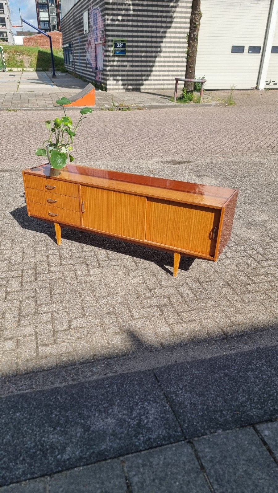 Vintage  dressoir met lades. jaren 60, Huis en Inrichting, Kasten | Dressoirs, 25 tot 50 cm, Ophalen of Verzenden