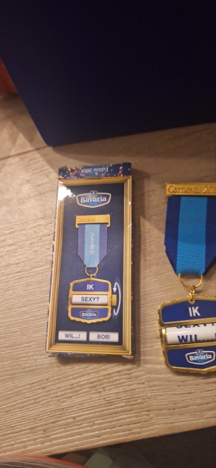 Bavaria carnaval 2018 medaille met doosje (24526), Ophalen of Verzenden, Zo goed als nieuw, Bavaria