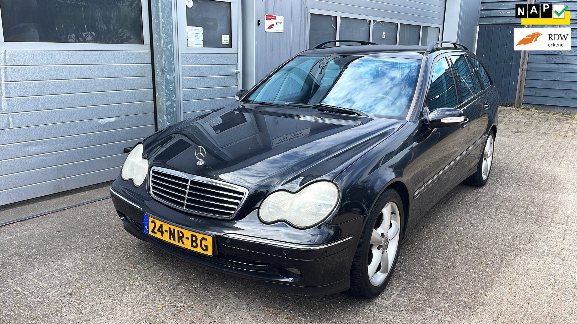 Mercedes-Benz C-klasse Combi 200 K. Avantgarde AUT 2004, Auto's, Mercedes-Benz, Automaat, Gebruikt, 4 cilinders, 1796 cc