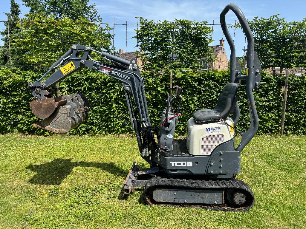 Minigraver / Minigraafmachine Schaeff TC08 / Yanmar SV08, Zakelijke goederen, Machines en Bouw | Kranen en Graafmachines, Ophalen