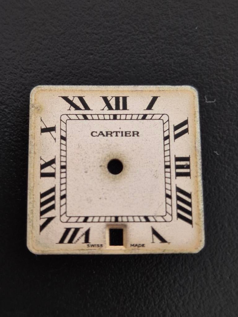 Wijzerplaat Cartier Santos Galbee 29mm (18.5x18.5mm), Ophalen of Verzenden