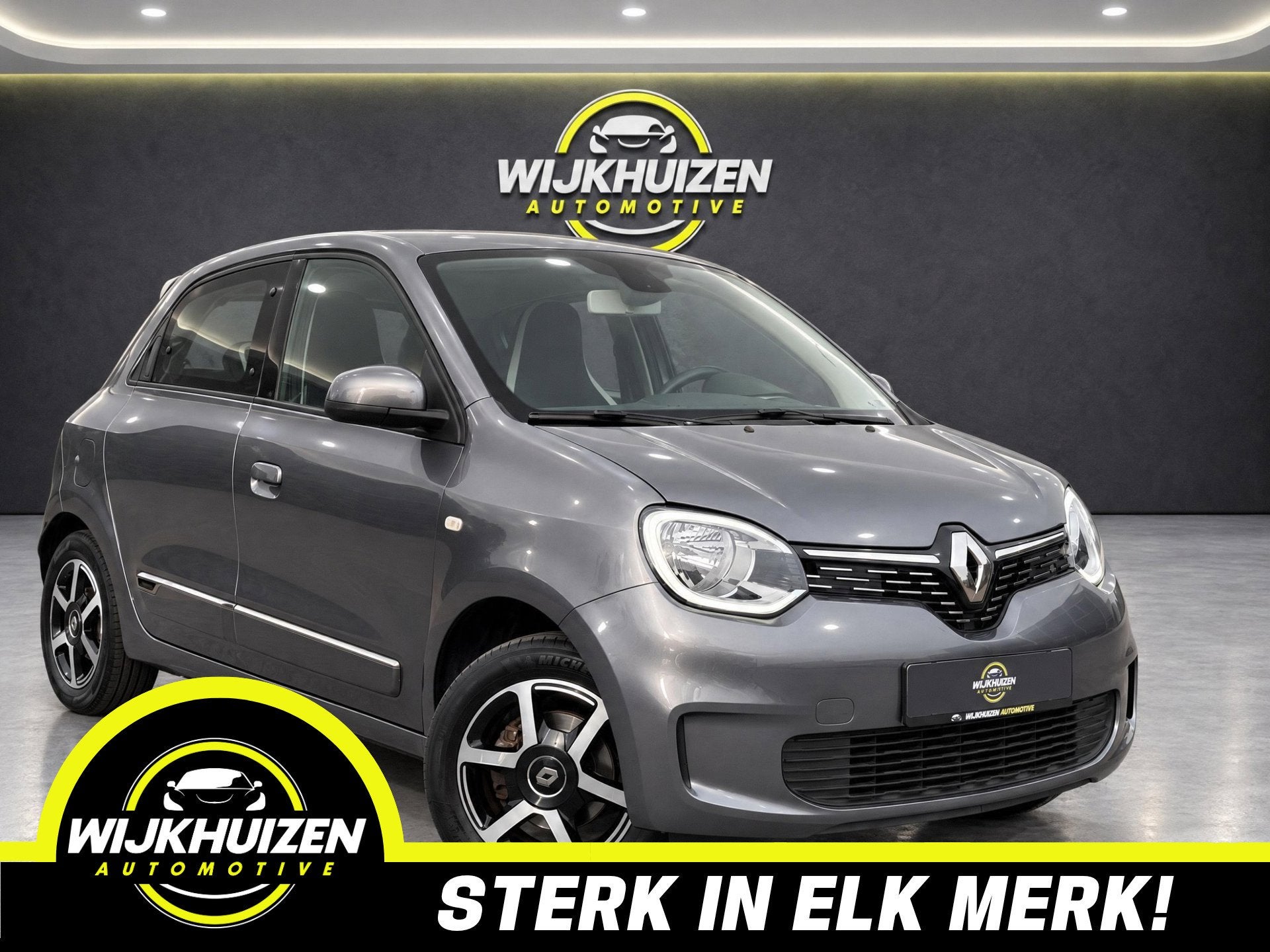 Renault Twingo 1.0 SCe Luxe Automaat met Led ! Leder ! Carpl, Auto's, Dealer onderhouden, Gebruikt, Zwart, Verwarmde buitenspiegels