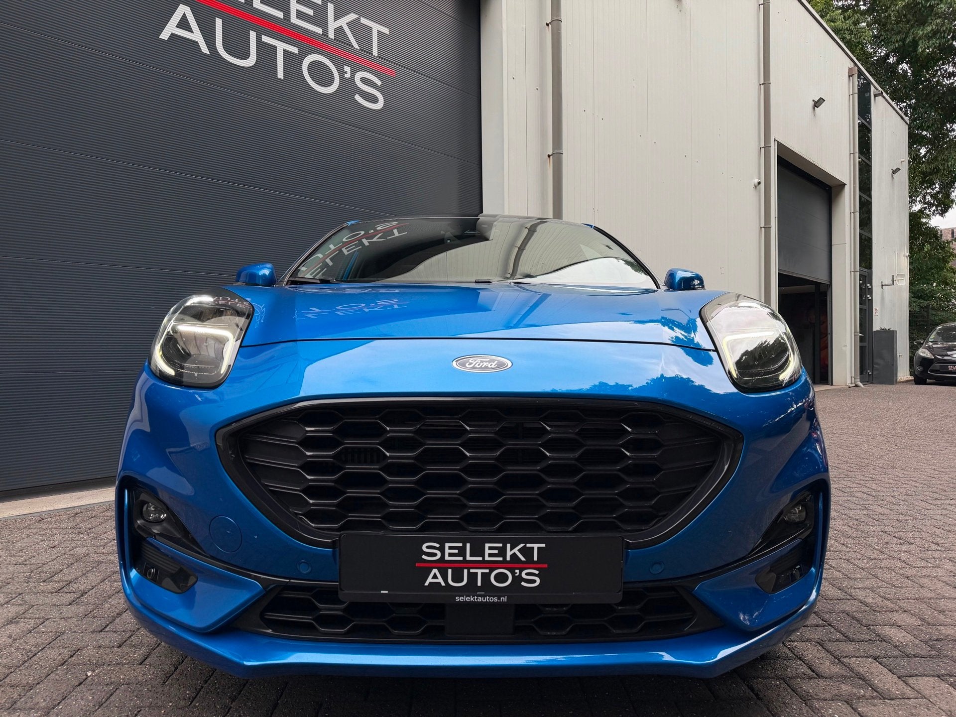 Ford Puma 1.0 EcoBoost Hybrid ST-Line X 125 Pk Pano/Navi/LED, Auto's, Voorwielaandrijving, 125 pk, Zwart, Blauw