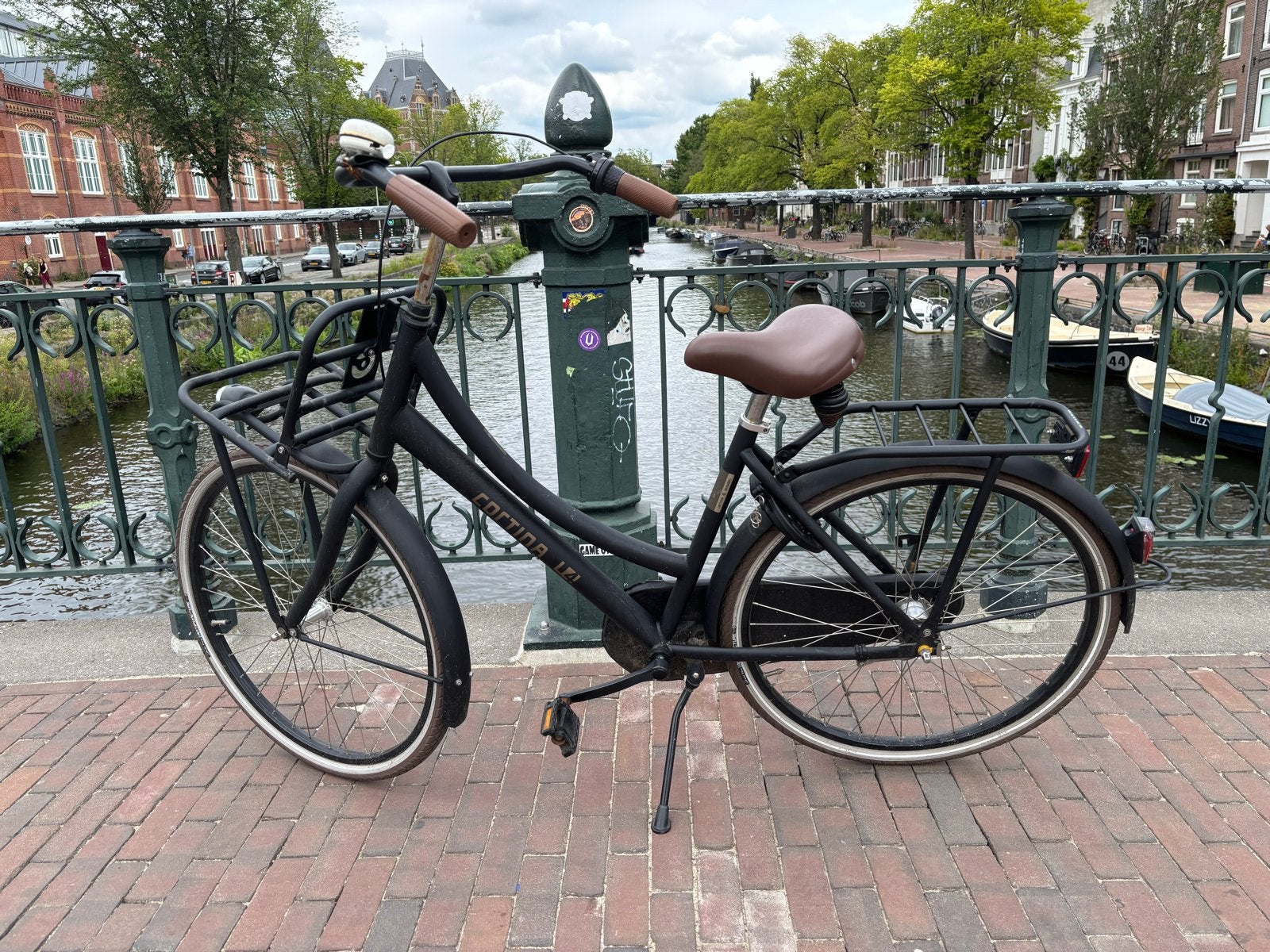 Cortina U4 Transport mini, Jet Black Matt, maat 46, Terugtraprem, Gebruikt, Versnellingen, Minder dan 47 cm