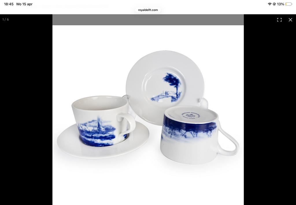 Royal Delft Dutch Dawn Espresso & Cappuccino Sets, Huis en Inrichting, Keuken | Servies, Ophalen, Nieuw, Overige stijlen, Kop(pen) en/of Schotel(s)
