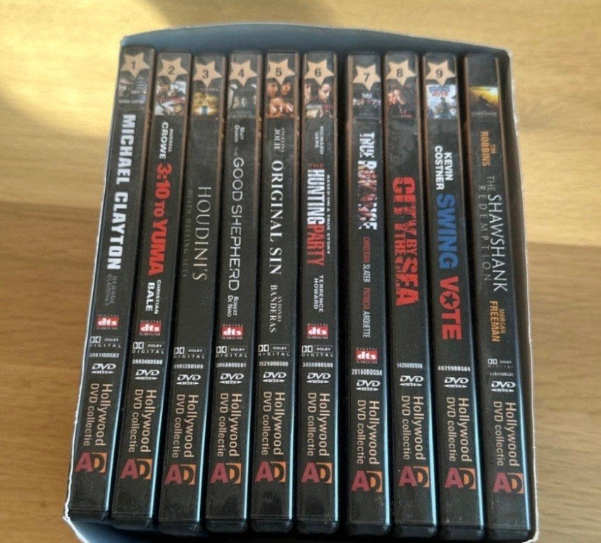 Hollywood DVD-collectie: 10 Topfilms met de Beste Acteurs, Vanaf 12 jaar, Ophalen of Verzenden, Zo goed als nieuw, Inclusief doosje