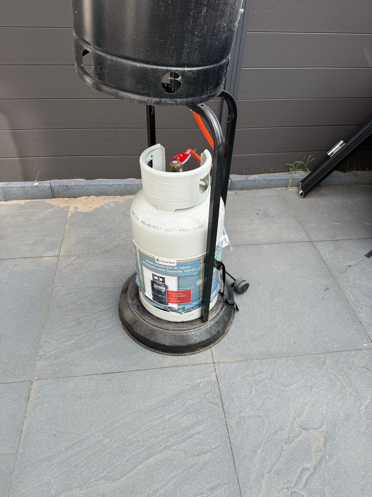 Eurom Gas Terrasverwarmer - Gebruikt met gasfles, Tuin en Terras, Terrasverwarmers, Ophalen, Gebruikt, Gas, Vloer