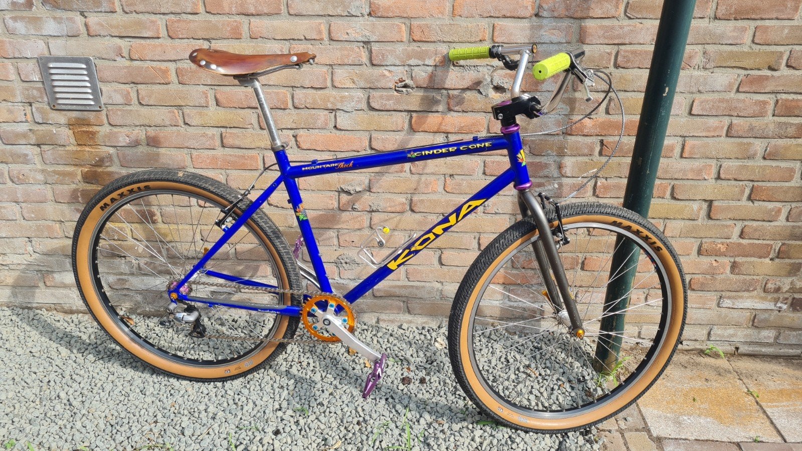 Vintage 26 inch mtb kona singlespeed, Fietsen en Brommers, Fietsen | Mountainbikes en ATB, Gebruikt, 45 tot 49 cm, Geen vering