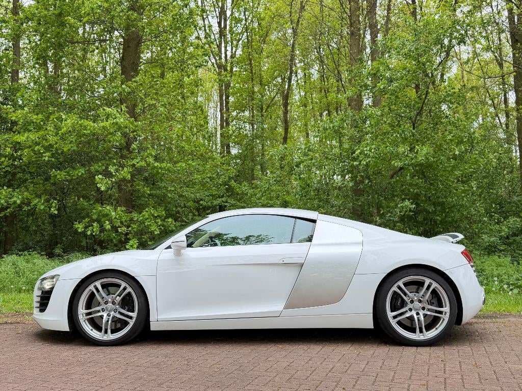 Audi R8 4.2 FSI Quattro R-tronic . in perfecte staat, Auto's, Automaat, Bi-Xenon koplampen, Wit, Leder