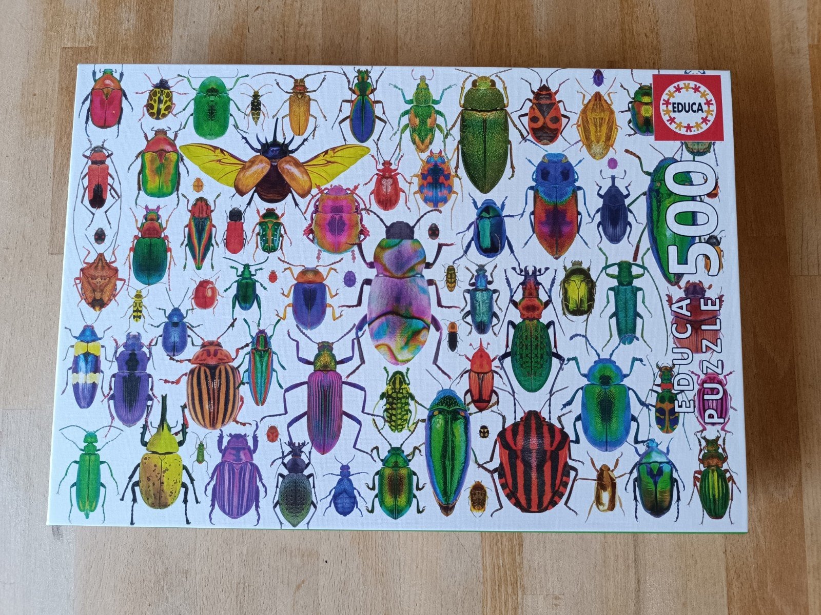 500 stukjes Educa legpuzzel Insecten, Ophalen of Verzenden, 500 t/m 1500 stukjes, Zo goed als nieuw, Legpuzzel
