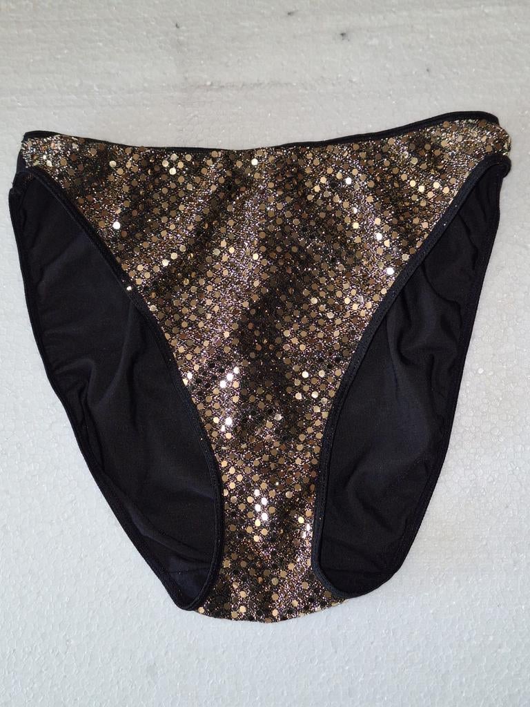 Nieuwe slip van Fiorente met gouden glitters aan de voorkant, Kleding | Dames, Badmode en Zwemkleding, Verzenden, Nieuw, Zwart