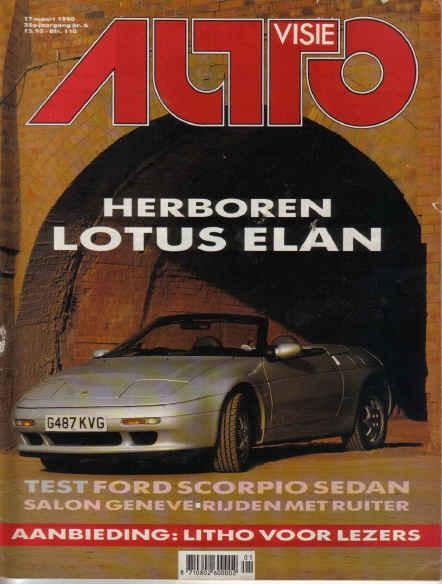 Autovisie 6 1990 : VW Golf GTI G60 - Ford Sierra Cosworth, Ophalen of Verzenden, Gelezen, Algemeen