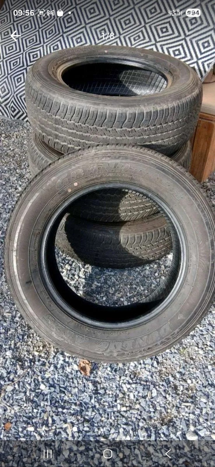 Dunlop AT25 Grandtrek Reifen M+ S Allyear Allround, 18 inch, Gebruikt, 265 mm, All Season