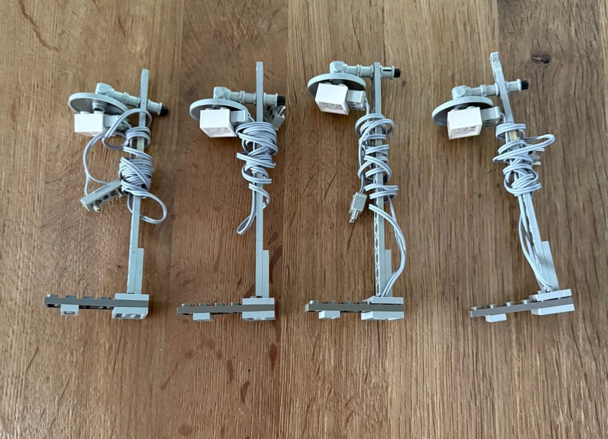 Lego 12v set 7867 lantaarnpalen trein jaren 80, Ophalen of Verzenden, Gebruikt