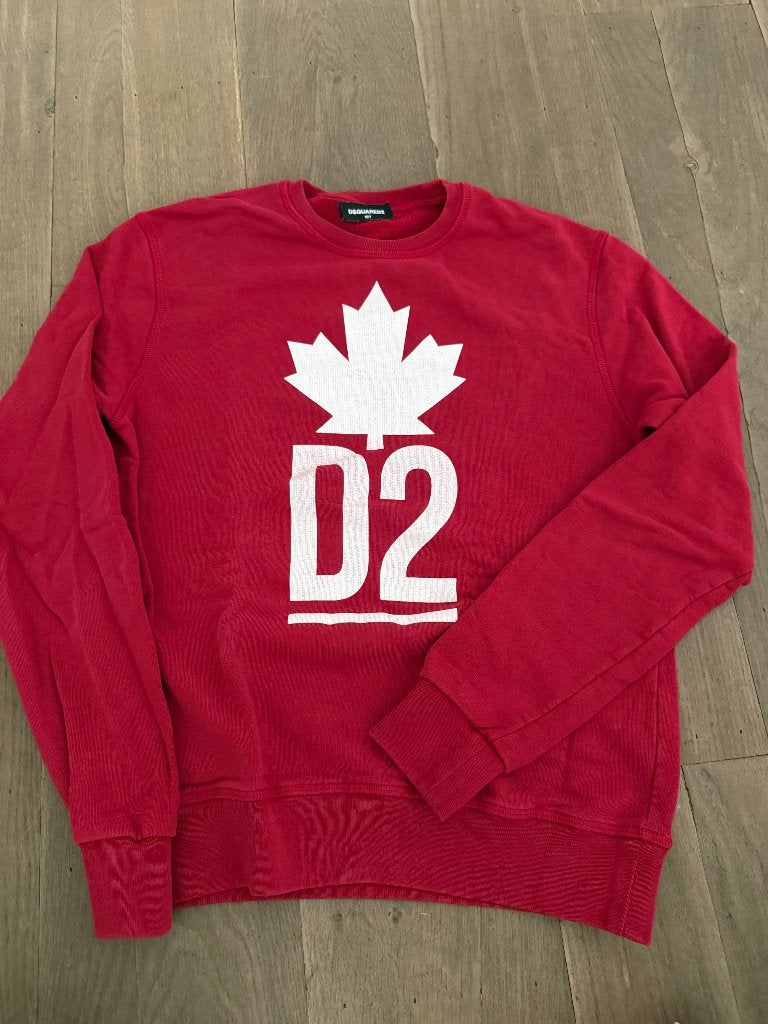 Trui Dsquared2 rood maat 16 (164-170), Gebruikt, Jongen of Meisje, Trui of Vest, Dsquared2
