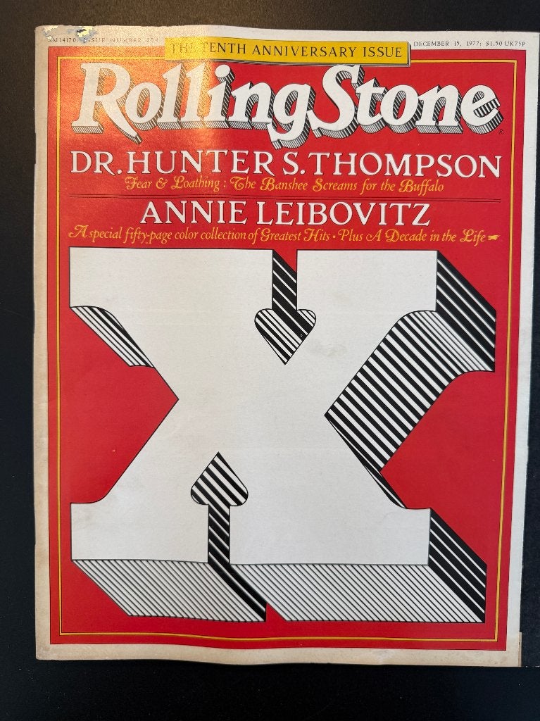 Rolling Stone "Tenth Anniversary Issue" 15 december 1977, Ophalen of Verzenden, Gelezen, Muziek, Film of Tv
