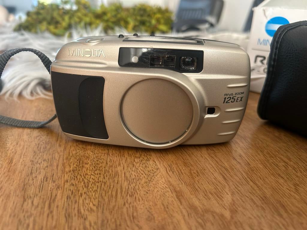 Minolta Riva Zoom 125 EX 35mm camera, Audio, Tv en Foto, Fotocamera's Analoog, Ophalen, Gebruikt, Compact, Minolta