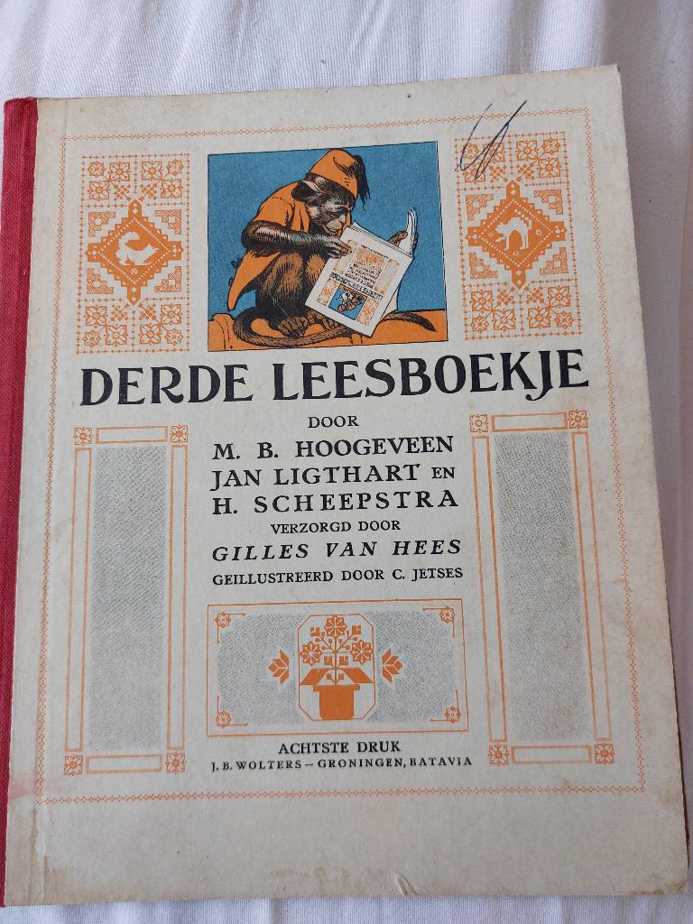 Derde leesboekje 8e druk, Hoogeveen, Ligthart en Scheepstra, Antiek en Kunst, Antiek | Boeken en Bijbels, Ophalen of Verzenden