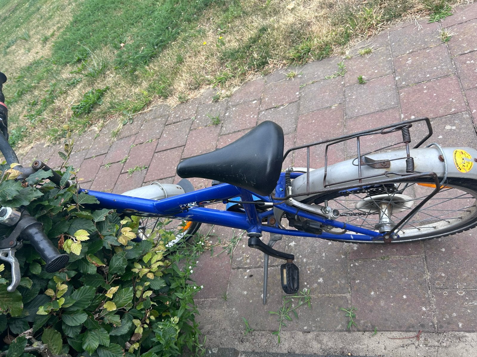 Gebruikte kinderfiets - Blauw, ideaal voor jonge avonturiers, Ophalen, Gebruikt, Velgrem, 16 tot 20 inch