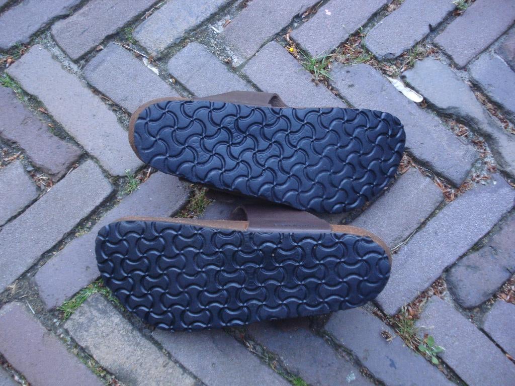 RAMSES BIRKENSTOCK BRUIN 41 NU GRATIS VERZENDING PER POST, Slippers, Bruin, Verzenden, Zo goed als nieuw